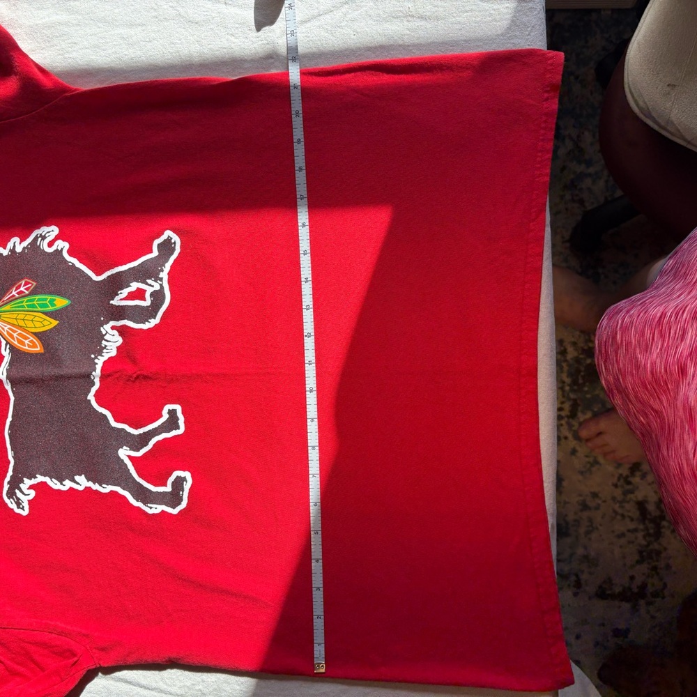 Red T-Shirt with Black Dog Silhouette - Picture 5 of 5